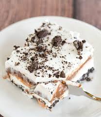 Kids and adults go ape over this one! No Bake Heavenly Oreo Dessert Brown Eyed Baker Recipe Oreo Layer Dessert Layered Desserts Desserts