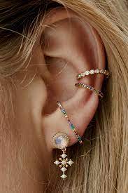 rue gembon stella gold earrings ear jewelry minimalist earrings jewelry
