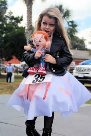 We think she is darling in her wedding dress! Bride Of Chucky Halloween Costume Contest