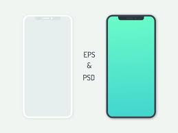 Download Free Flat Iphone X Vector Iphone Phone Mockup Pattern Iphone