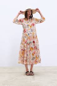 Haut blanc zara porté très peu de fois. Robe Chemise Fleurie Zara Off 78