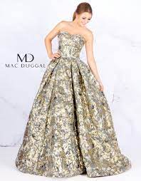 From super elegant satin ball gowns adorned with lace. 66222h Mac Duggal Ball Gown