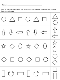 Free Math Worksheets For Teachers Parents Students And Home Schoolers Teachers And Ho Pattern Worksheets For Kindergarten Math Patterns Pattern Worksheet