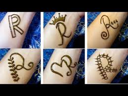 June 8, 2021 by payal saini. Alphabet Tattoo Mehndi Designs 6 Beautiful Alphabet R Tattoo Mehndi Design R Tattoo Mehndi