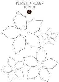 Poinsettia Flower Template Paper Flower Kit Christmas Craft Projects Crafts Sewing Projects