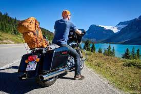 Motorcycle Road Trip In The Canadian Rockies Bike Trips Canada Road Trip Motorcycle Harley