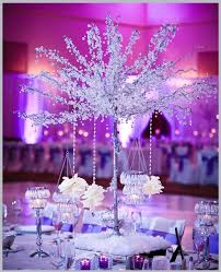 White And Purple Wedding Photos Sacred Image Pho Winter Wonderland Wedding Decorations Winter Wonderland Wedding Centerpieces Wonderland Wedding Decorations