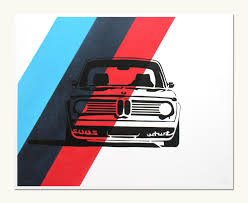 classic car print bmw 2002 turbo m colors 40 00 via etsy bmw art car prints bmw 2002