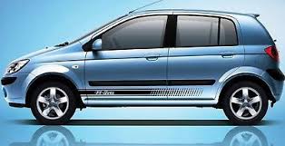 Hyundai Getz 2x Side Racing Stripes Graphics Vinyl Body Decals Sticker Logo Racing Stripes Racing Stickers Logo Sticker