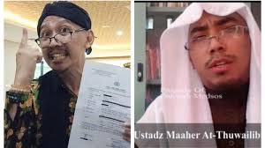 Ia mengatakan bahwa harusnya negara memberikan tempat ke hti dan memberikan kebebasan dakwah. Kronologi Abu Janda Ustaz Maaher Saling Lapor Ke Bareskrim Polri Grace Natali Tsamara Disebut Tribun Timur