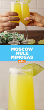 Moscow Mule Mimosas Recipe Alcohol Recipes Mimosa Recipe Recipes
