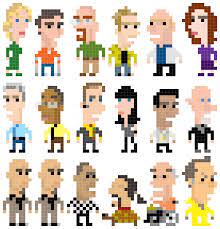 Breaking Bad Characters As 8 Bit Pixel Art Pixel Art Breaking Bad Art Breaking Bad