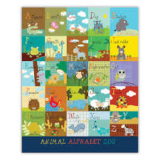 This app helps to teach young children the alphabet, counting, retain memory and build logic skills while they learn all about halloween in a fun and intuitive way. Animal Alphabet Zoo Canvas Wall Art 16x20 At Home