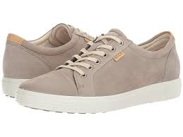 Ecco Soft 7 Sneaker Womens Lace Up Casual Shoes Warm Grey