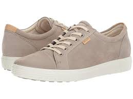 ecco soft 7 sneaker womens lace up casual shoes warm grey