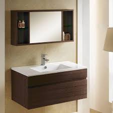 It has a solid and engineered wood base with a quartz countertop. 33 Dimitri Wall Mount Vanity And Mirrored Storage Modern Vanities Bathroom Vanities Bathroom Modern Bathroom Vanity Bathroom Vanity Wall Mount Vanity