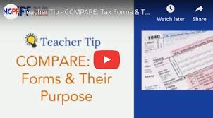 Complete the form below to access exclusive resources for teachers. Teacher Tip Compare Tax Forms Their Purpose Blog