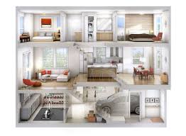 York Interior 3 Floors Open Plan Layout Sims House Design House Plans House Layout Plans