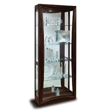 Halo Gemini Lighted Curio Cabinet By Philip Reinisch Co Kaca