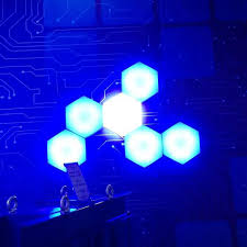 Blue Led Honeycomb Ceiling Lights Bar Exhibition Geometry Ceiling Light 12w Led Hexagon Lamp Hallway Aisle Playroom Club Sconce Ceiling Lights Aliexpress