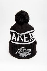 The most common los angeles lakers material is cotton. Los Angeles Lakers Mitchell And Ness High 5 Bobble Knit Black White Stateside Sports