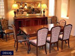 tamamen el oymasi bufe masa ve sandalyeler kok maun kaplama yuzeyler 2 kolcakli 6 kolcaksiz pinned with pinvolve mobilya sandalye damask