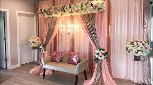 Makrame & burlap wedding backdrop ideas. Diy Chandelier Wedding Backdrop Diy Elegant Stage Setup Youtube