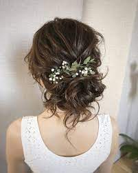 Beautiful White Flowers Bridal Hair Wedding Hair Romantic Wedding Hair Long Hair Styles Fall Wedding Hairstyles