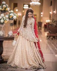 Wedding Bridal Lahnga In Golden And Red Model B 388 Bridal Dresses Pakistan Pakistani Bridal Dresses Online Indian Bridal Dress