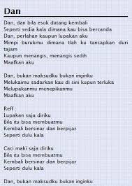 Sofaz bila esok lirik mp3 & mp4. Lirik Lagu Dan Sheila On 7 Arsia Lirik