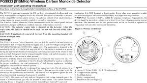 You need a carbon monoxide detector to protect against accidental poisoning. 17pg9933 Wireless Carbon Monoxide Detector User Manual My Digital Security Controls