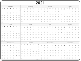 The calendar week for each week of the year. Universal Print Online Calendar 2021 Blank Pleasant For You To Our Blog With This Time Per Printable Yearly Calendar Yearly Calendar Template Print Calendar