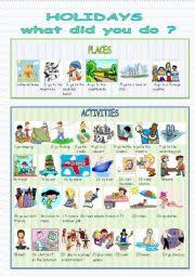 vocabulary worksheet to talk about summer holidays esl worksheet by lilimauve