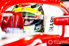 Mick schumacher miniature helmet belgium spa 2018 formula 3 champion 1/2. Schumacher Putting Thoughts Of Ferrari F1 Debut Aside