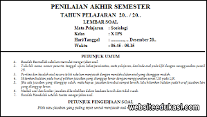 Soal Pas Sosiologi Kelas 10 Kurikulum 2013 Tahun 2020 2021 Websiteedukasi Com