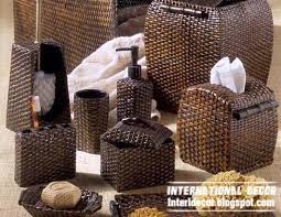 Modern bathroom accessories sets brown. Stylish Bathroom Accessories Sets Colors Pieces