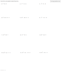 math plane factoring quadratics