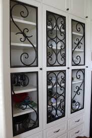 Decorative Faux Wrought Iron Cabinet Insert Covering Design Enhances The Look Of Any Size Or Style Cabinet Grea Cabinet Styles Decor Home Interior Design