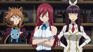 Millianna Happy Erza And Kagura Fairy Tail Anime Fairy Tail Photos Fairy Tail Characters