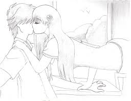 Anime couple cute easy drawings. Anime Couple Sketch At Paintingvalley Com Explore Collection Of Anime Couple Sketch
