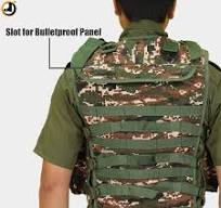 CRPF Tactical Combat Vest with Bulletproof Panel Slot – Digital Camo