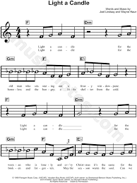 Avalon Light A Candle Sheet Music For Beginners In C Major Download Print Sku Mn0140203