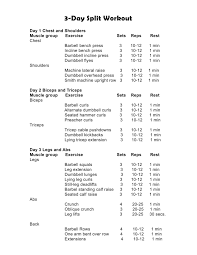 Pin By Kevin Sullivan On Fitness 3 Day Split Workout Split Workout Routine Workout Splits