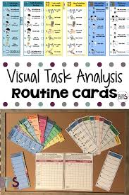 Visual Task Analysis Cards For Everyday Routines Bias Task Analysis Routine Cards First Day Of School Activities