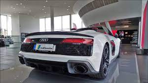 More about the audi r8. Exclusive White Red 2019 Audi R8 Spyder Walkaround Youtube
