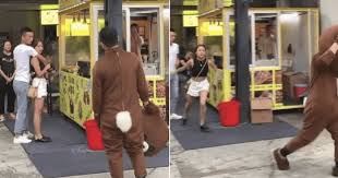 And i made them wait til 7am to leave the apartment. Man Travels 1 500 Miles To Surprise Girlfriend In Bear Costume Finds Her In Arms Of Another Man