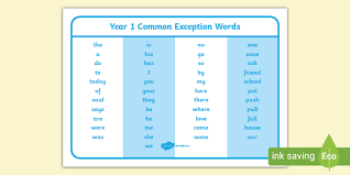 Words with friends cheat is a tool that helps you find words and answers for the famous zynga game. Year 1 Common Exception Words Primary Education