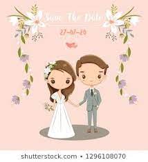 Wedding Card Wedding Couple Inside Arch Stock Vector Royalty Free 153260126 Cartoon Wedding Invitations Wedding Invitation Card Design Wedding Couple Cartoon