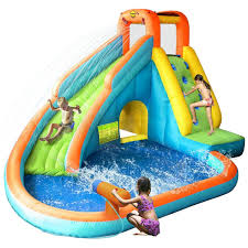 Aresogoods inflatable pool slide, above ground pool slide, water slide for pool, inflatable slide for pool, blow up pool slide,toddler slide,slide for above ground pool (inflatable water slide) $69.99 $ 69. Splash Landing Water Slide With Cannons Inflatable Water Park Water Slides Inflatable Pool