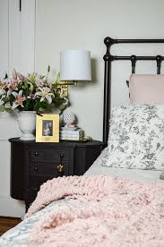 Our dog sleeps on my side of the bed and white anything is a toughie. Pink In The Master Bedroom And A New Mattress 11 Magnolia Lane